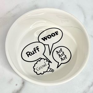 “WOOF” Ceramic Dog Bowl
